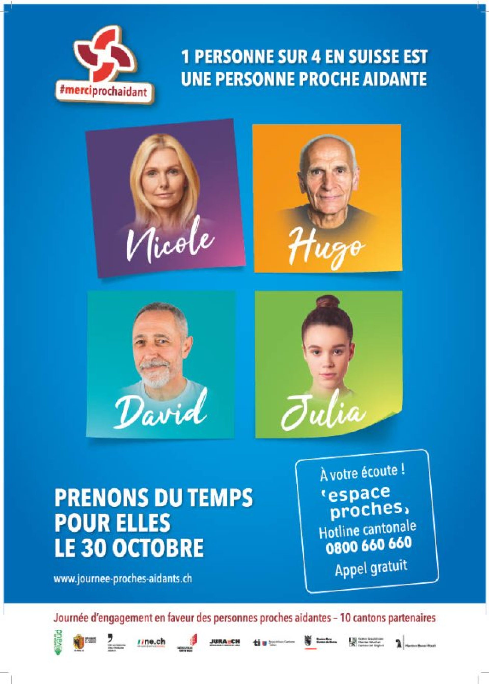 Affiche 4 visages